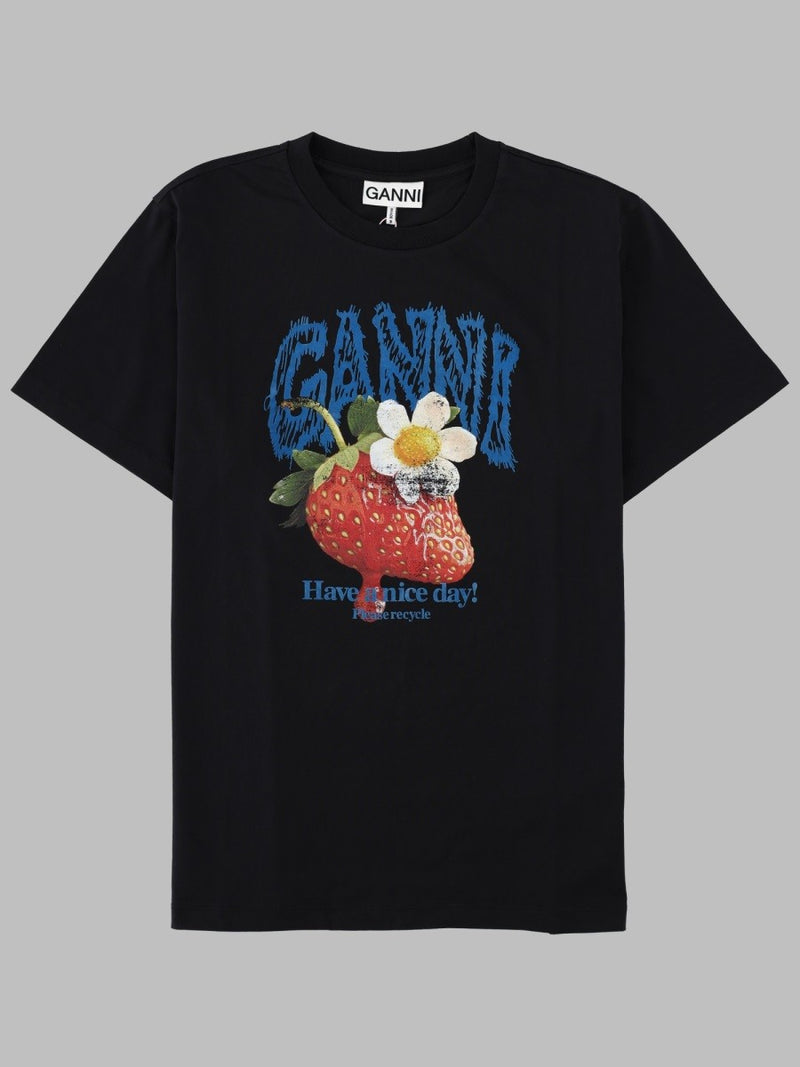 T-SHIRT CON STAMPA FRAGOLA