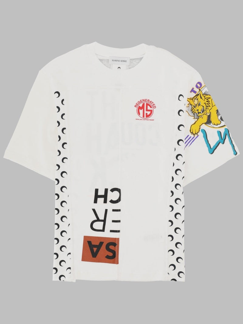 T-SHIRT "UPCYCLED" CON STAMPA