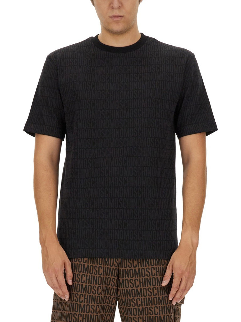 T-SHIRT WITH ALL OVER LOGO