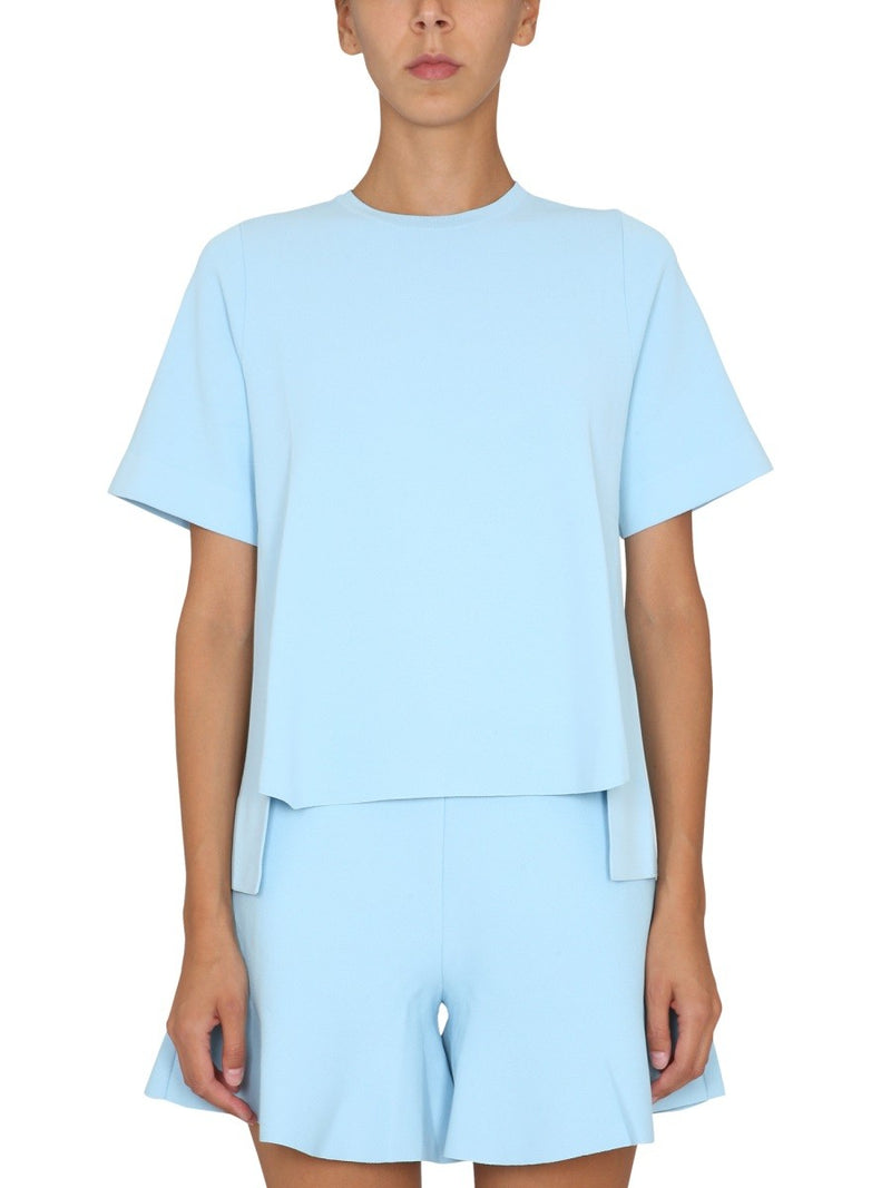 T-SHIRT WITH ASYMMETRICAL HEMLINE