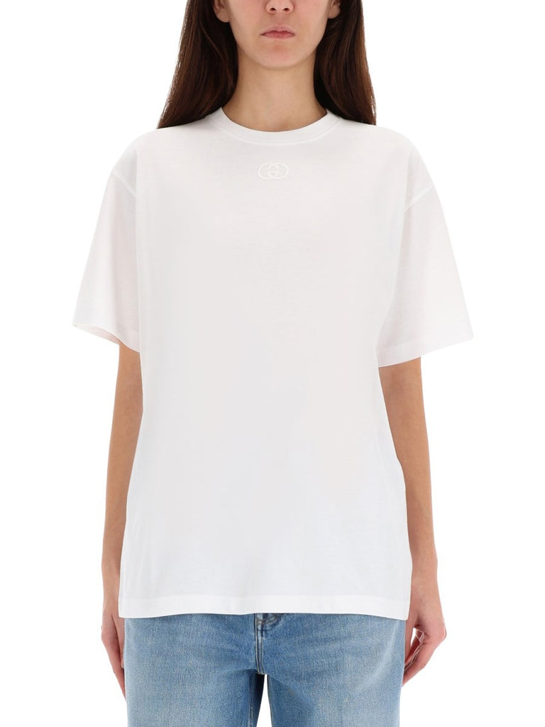T-SHIRT WITH LOGO EMBROIDERY