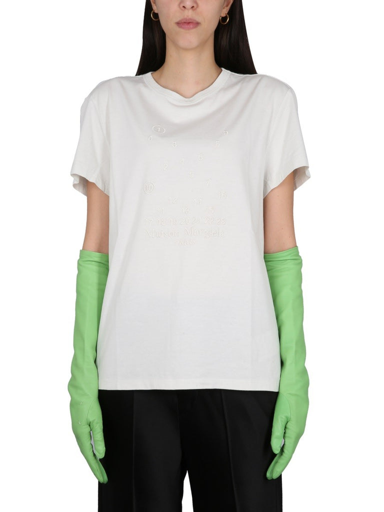 T-SHIRT WITH LOGO EMBROIDERY