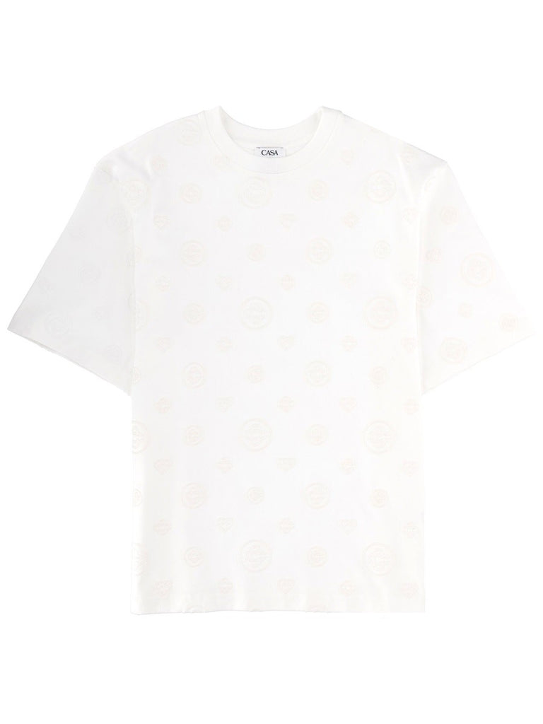 T-SHIRT WITH MONOGRAM DETAILS