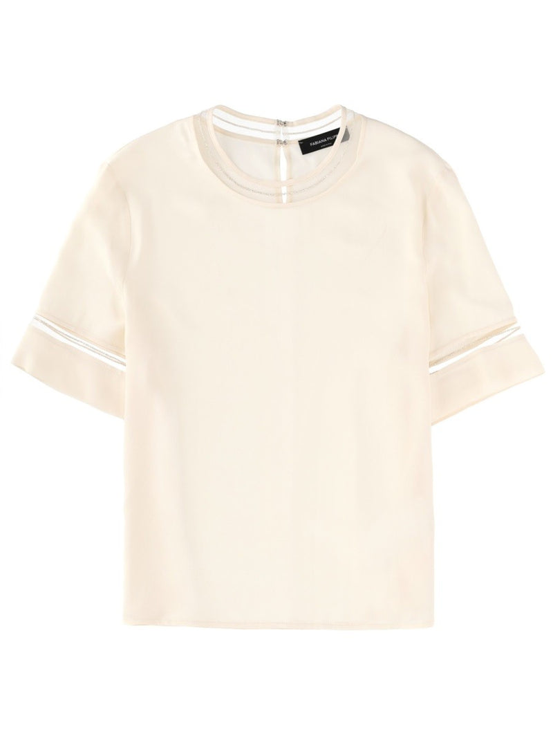 T-SHIRT WITH TRANSPARENT DETAILS