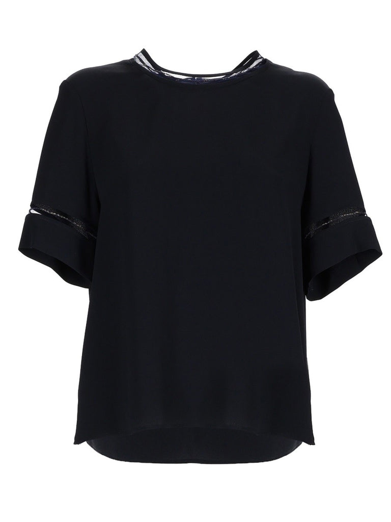 T-SHIRT WITH TRANSPARENT DETAILS