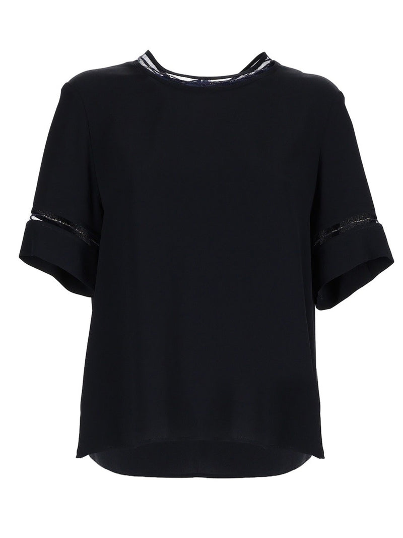 T-SHIRT WITH TRANSPARENT DETAILS
