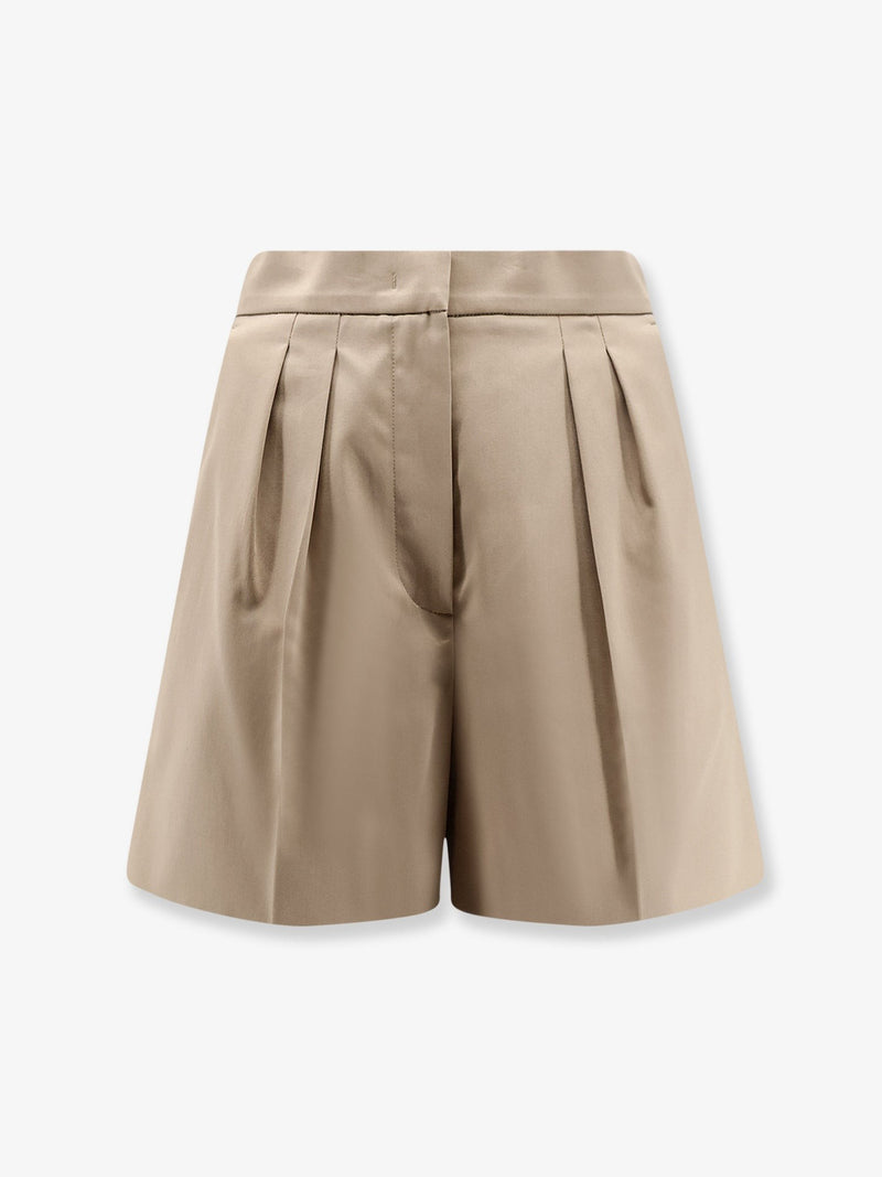 Tabacco stretch cotton shorts