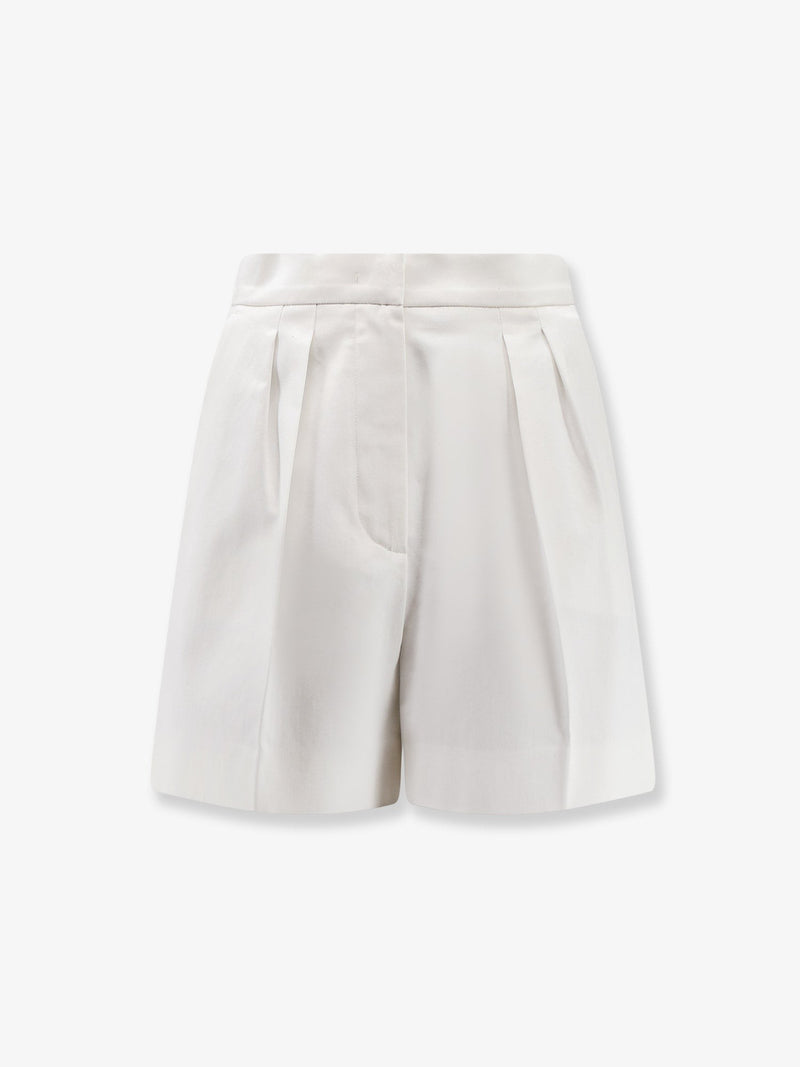Tabacco stretch cotton shorts