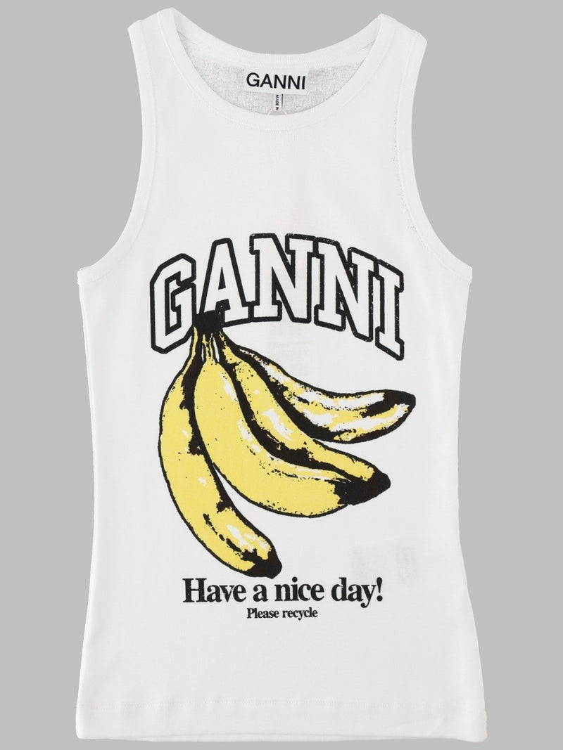 TANK TOP CON STAMPA BANANA