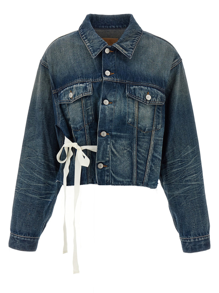 Tape denim jacket