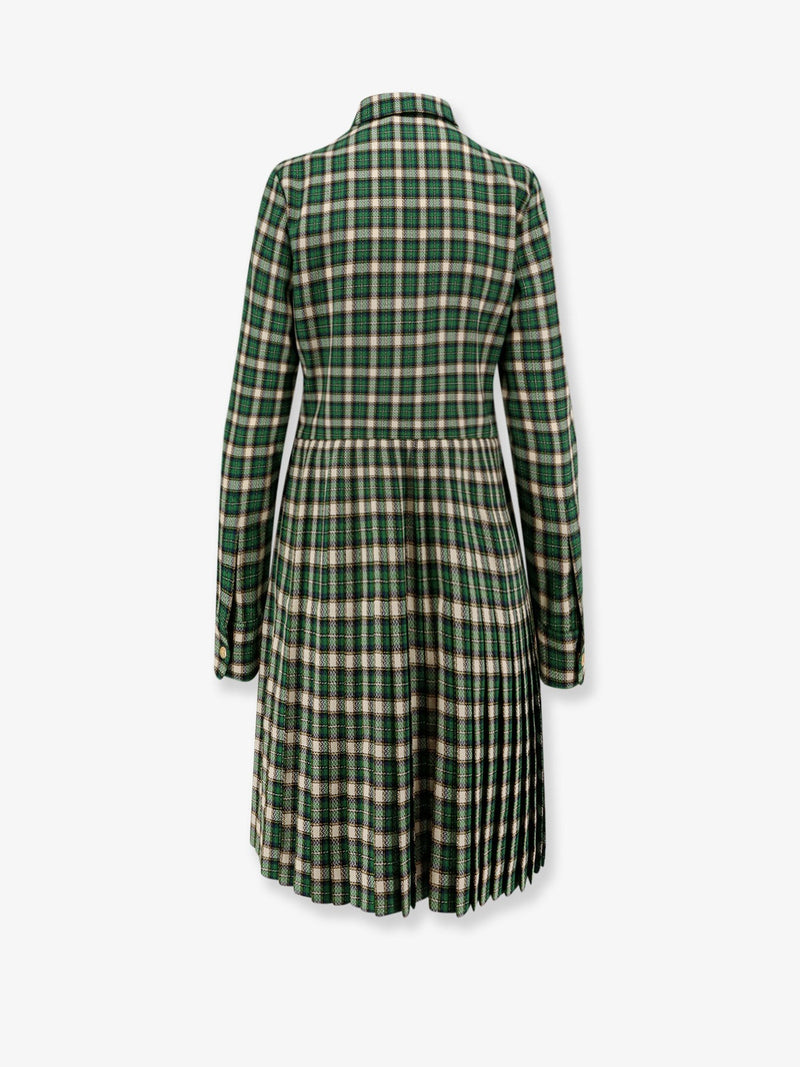 Tartan wool mini dress