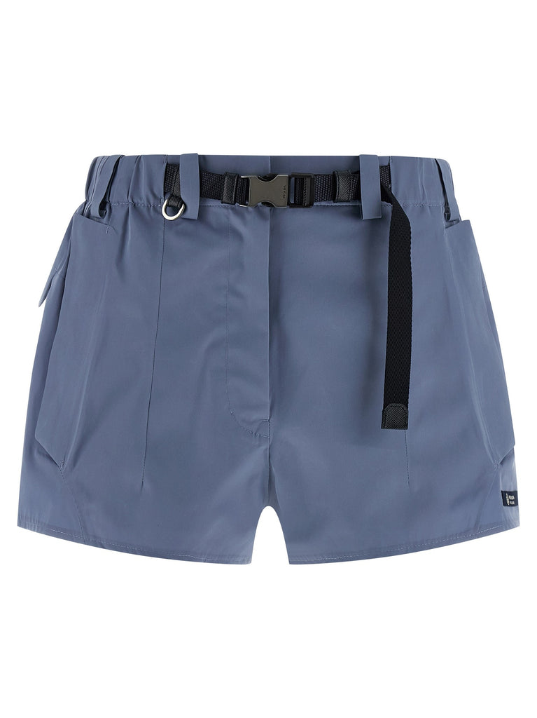 Technical canvas shorts
