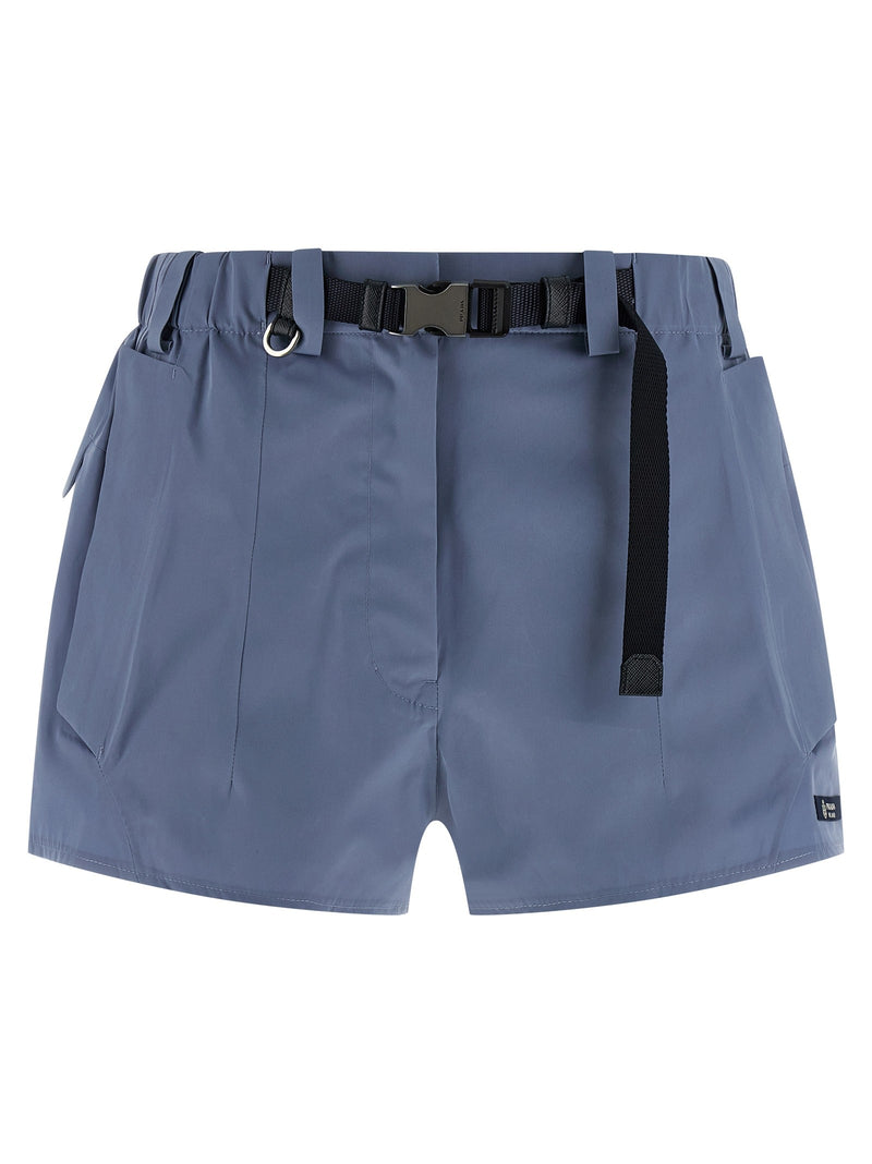 Technical canvas shorts
