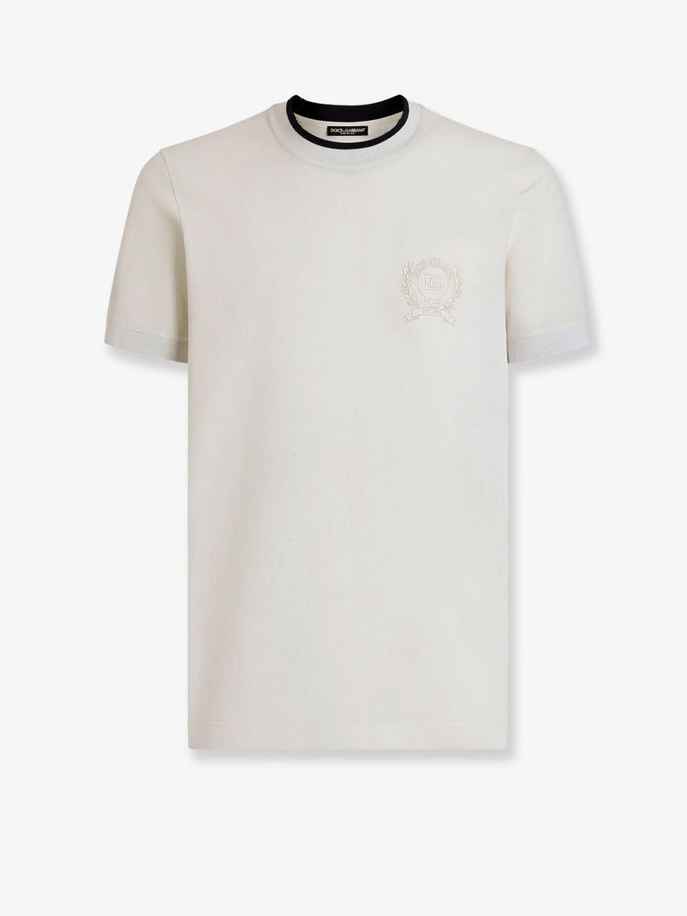 Technical fabric T-shirt with front embroidery