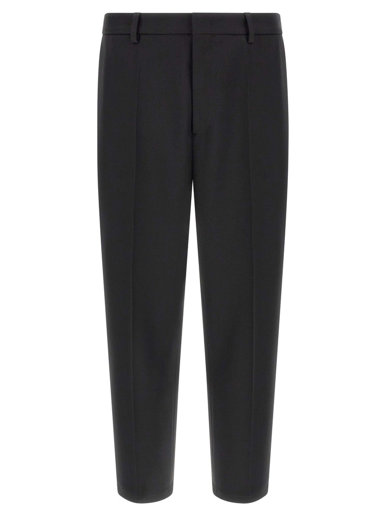 Technical gabardine trousers