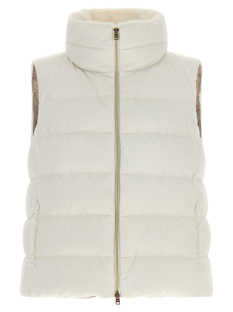 Technical satin vest