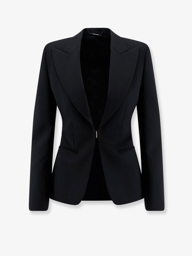 Technical wool blazer