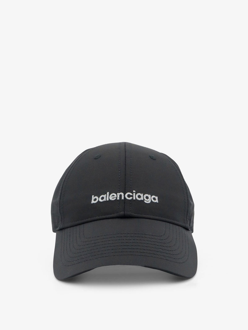 Techwear technical fabric hat with embroidered lettering logo