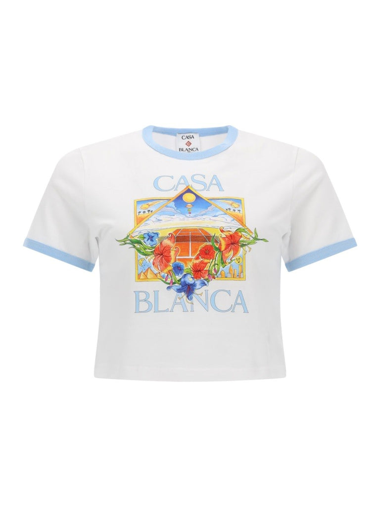 "TENNIS LANDSCAPE RINGER" T-SHIRT