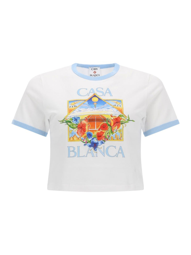"TENNIS LANDSCAPE RINGER" T-SHIRT