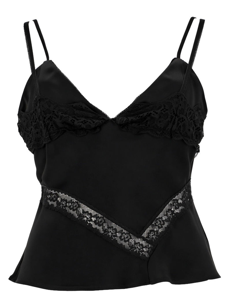 TOP CON DETTAGLI IN PIZZO