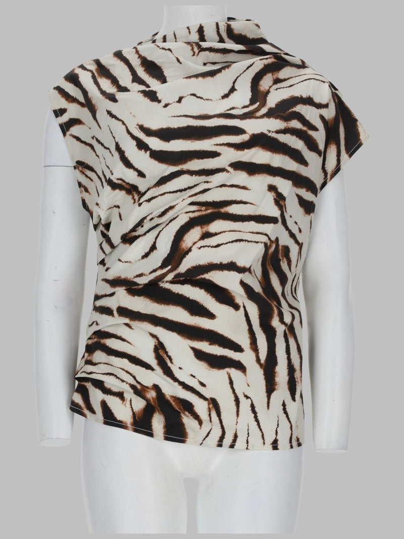 TOP CON STAMPA ANIMALIER