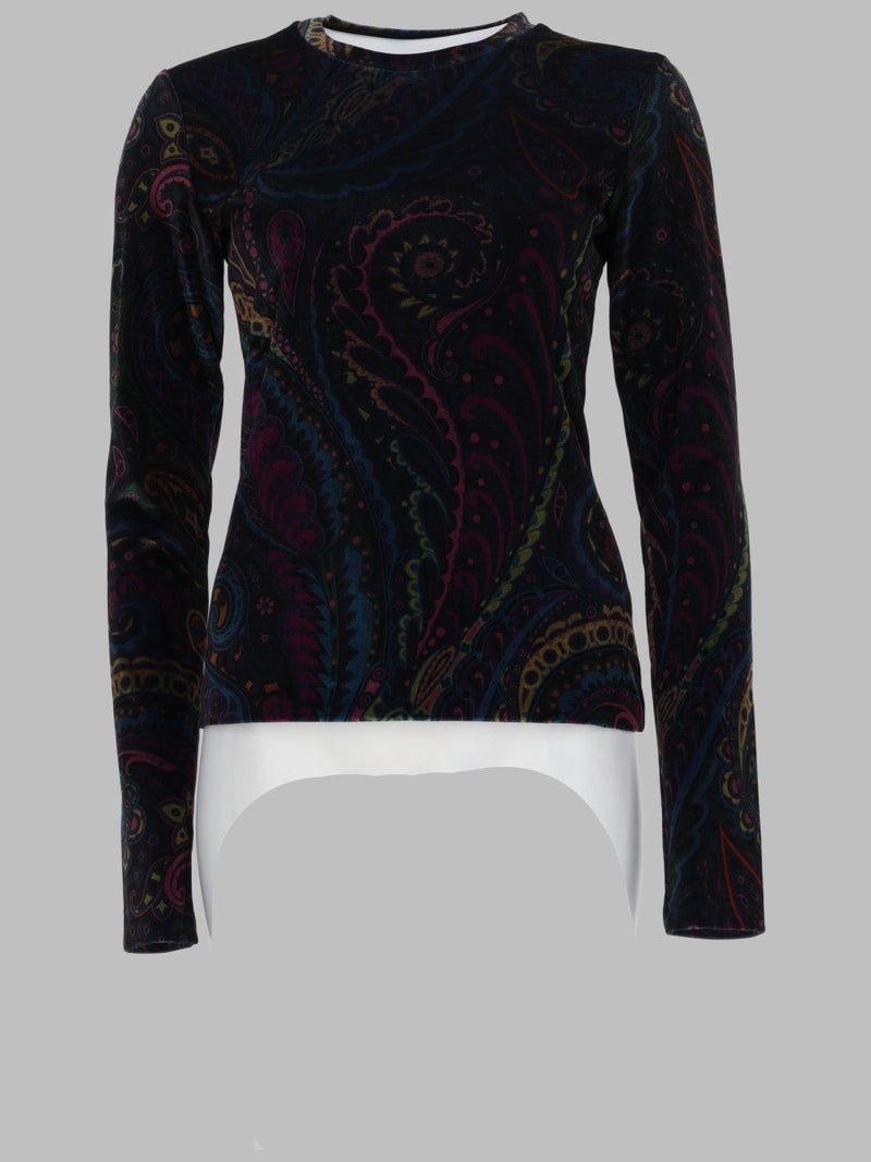 TOP CON STAMPA PAISLEY
