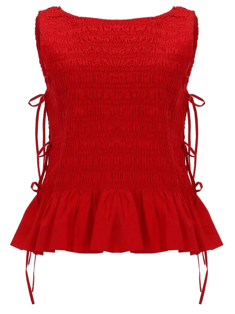 TOP "SMOCK" CON LACCI