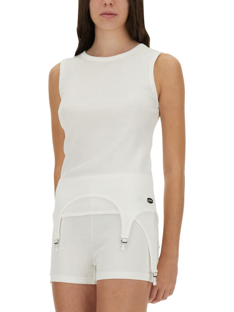 TOP WITH GARTER DETAIL