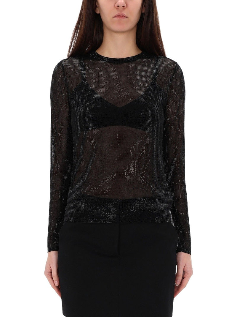 TOP WITH RHINESTONES