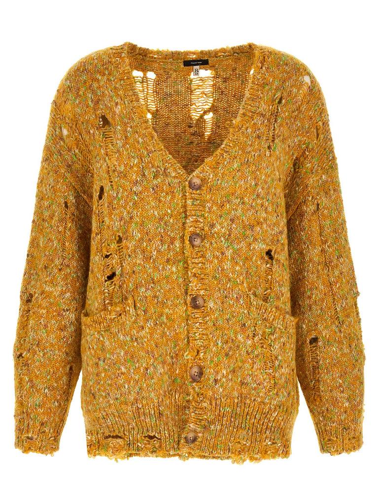 Torn cardigan