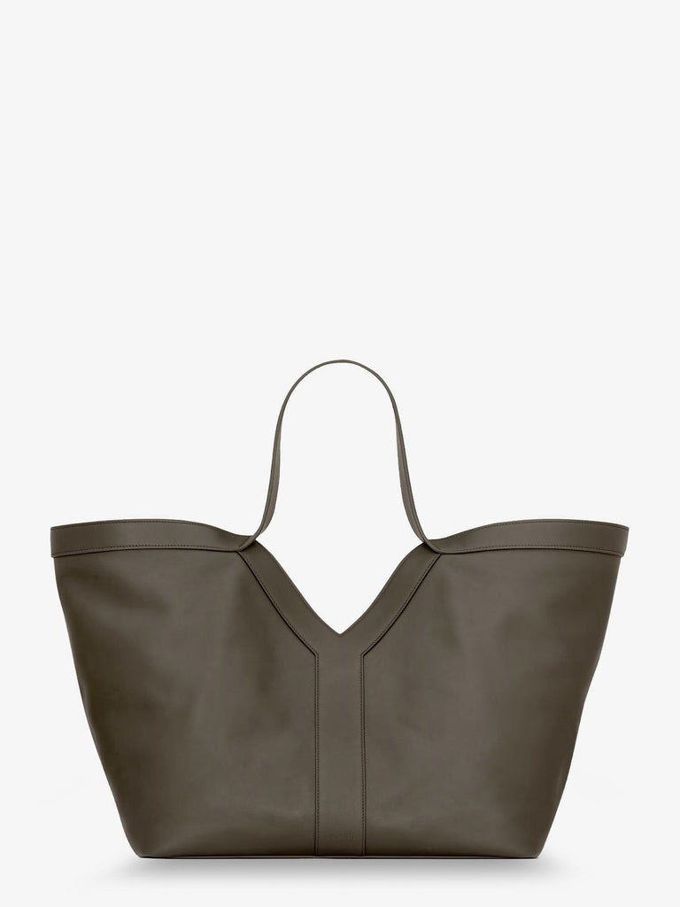 Tote Y hammered leather shoulder bag