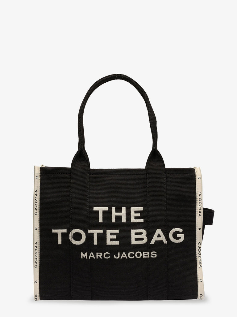 Traveler Tote canvas shopping bag with logo on the front