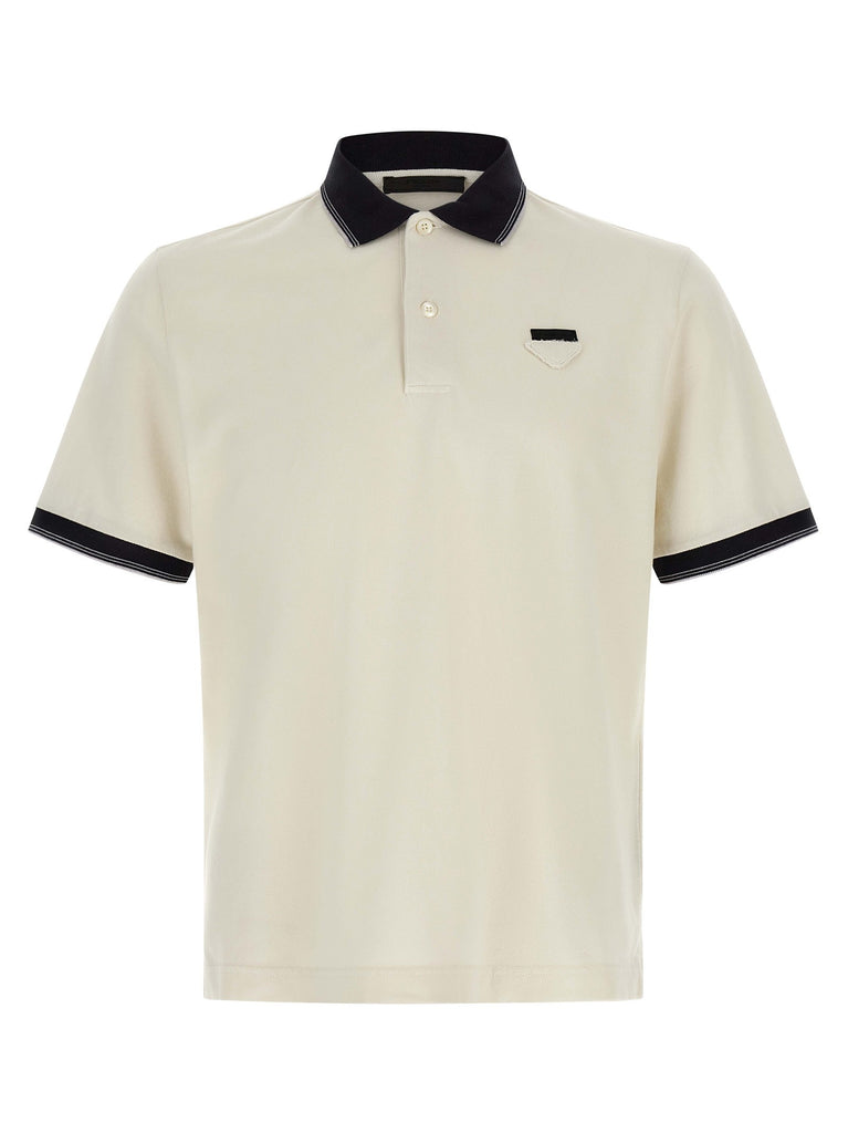 Triangle logo polo shirt