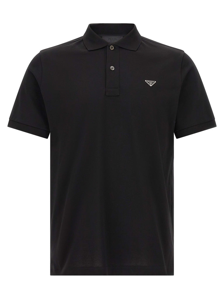 Triangle logo polo shirt