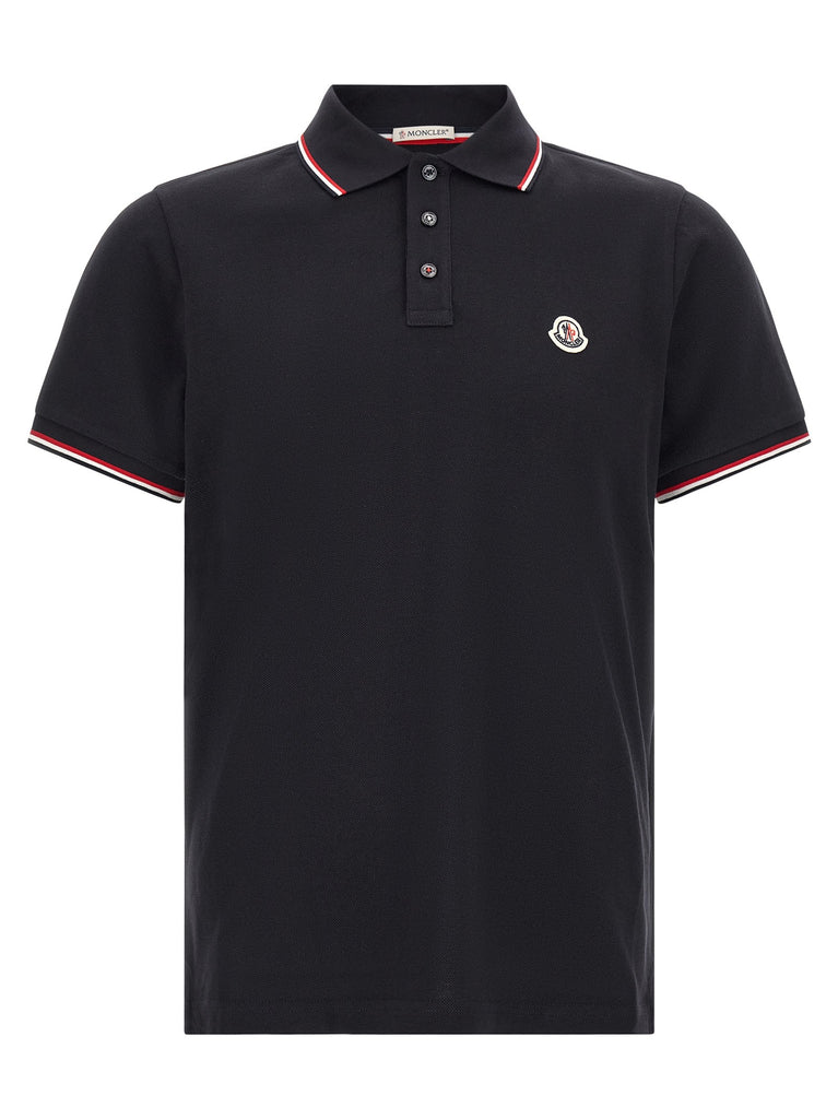 Tricolor trim polo shirt