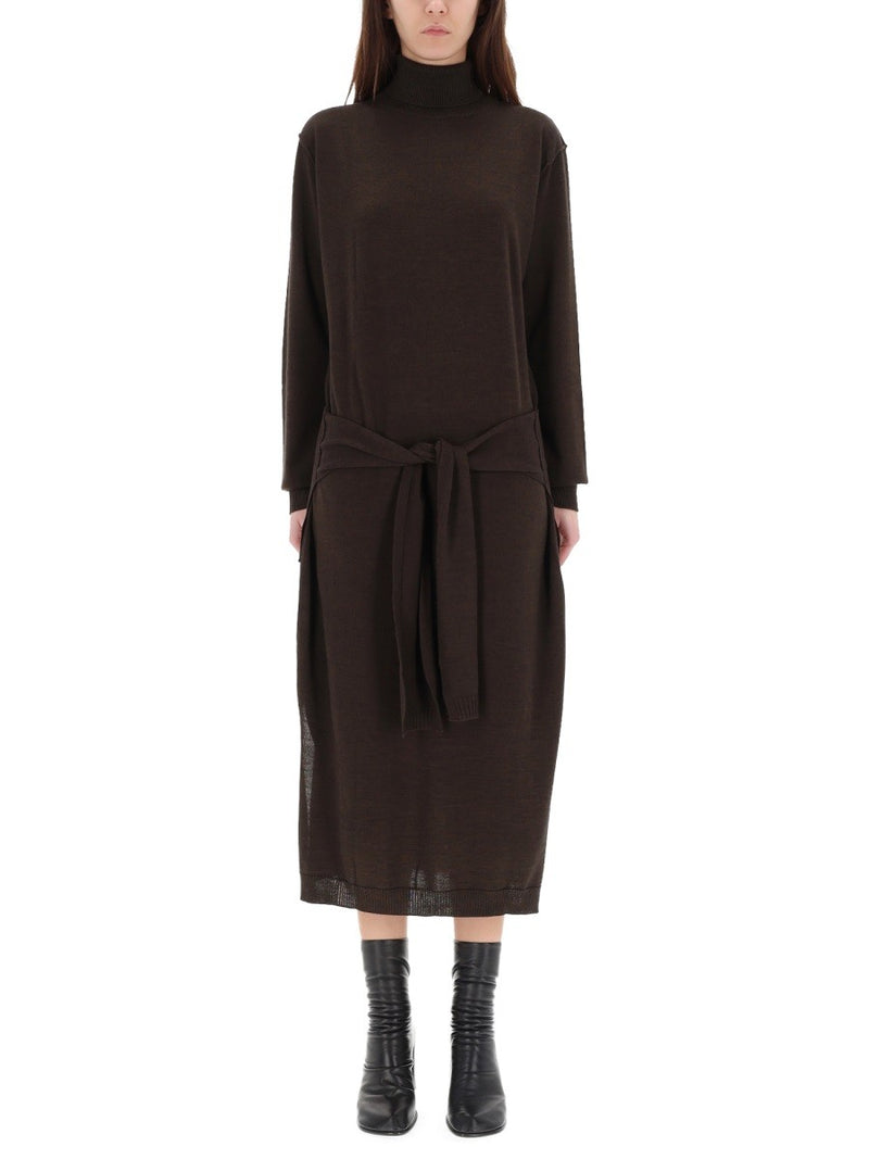 "TROMPE L'OEIL" MIDI DRESS