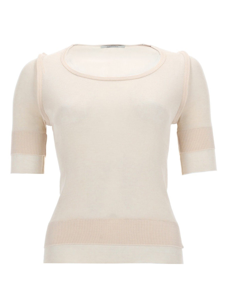 "TROMPE L'OEIL" VISCOSE AND SILK TOP