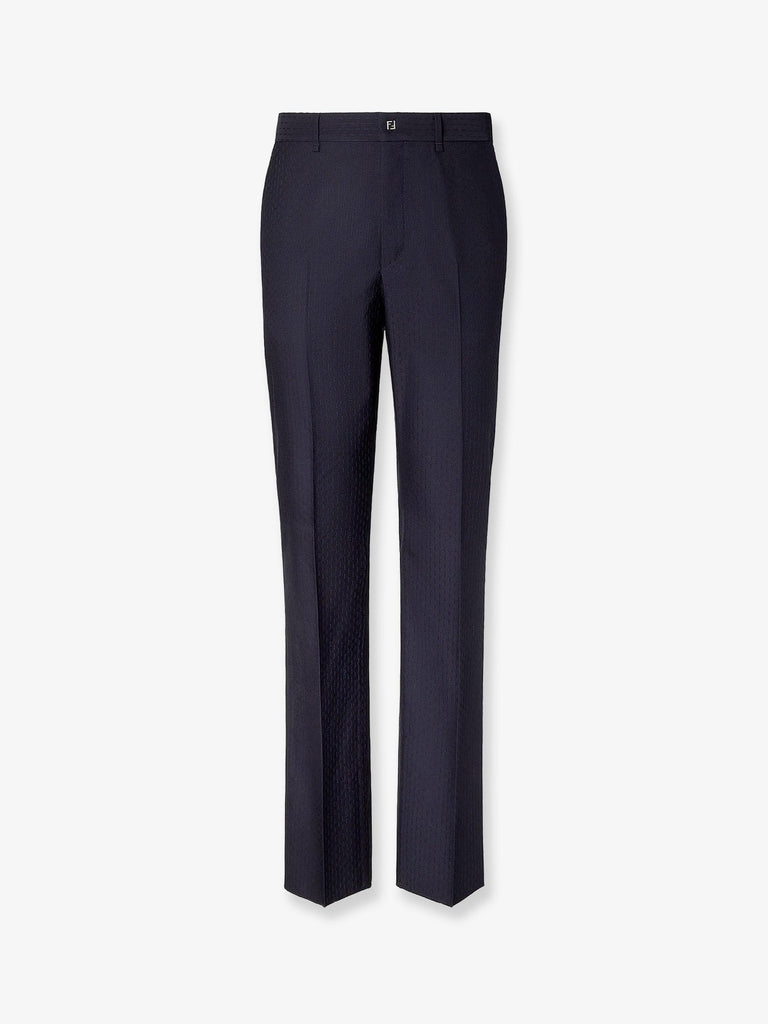 Trousers Wool Tonal Stitching