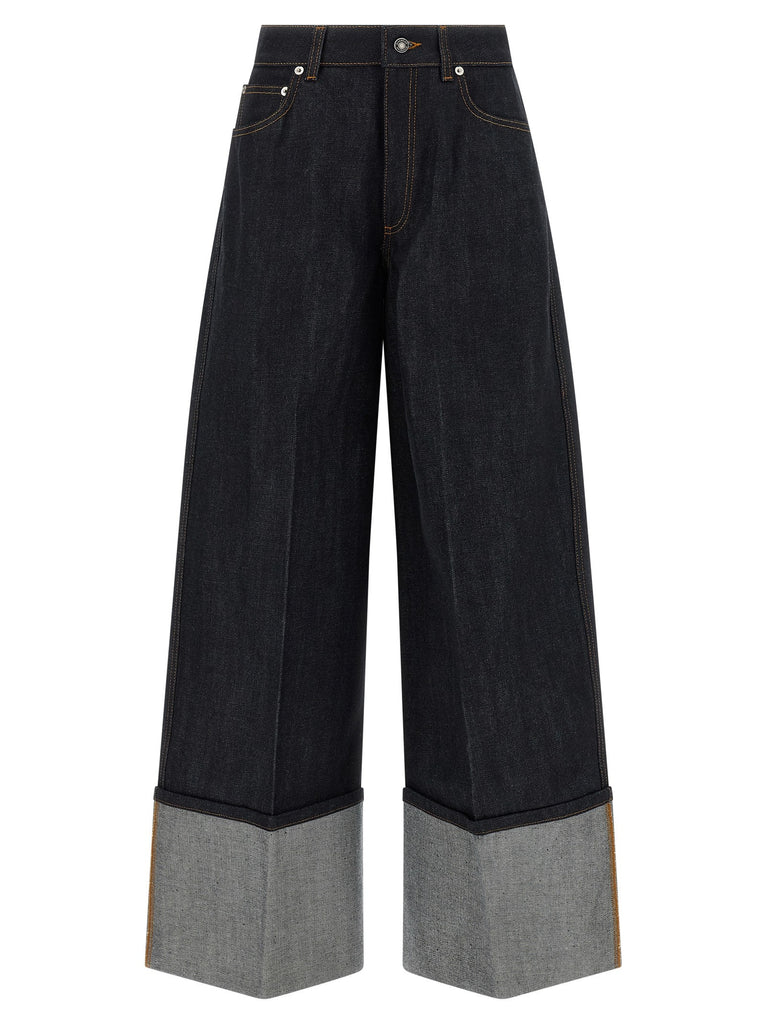 Turn up jeans