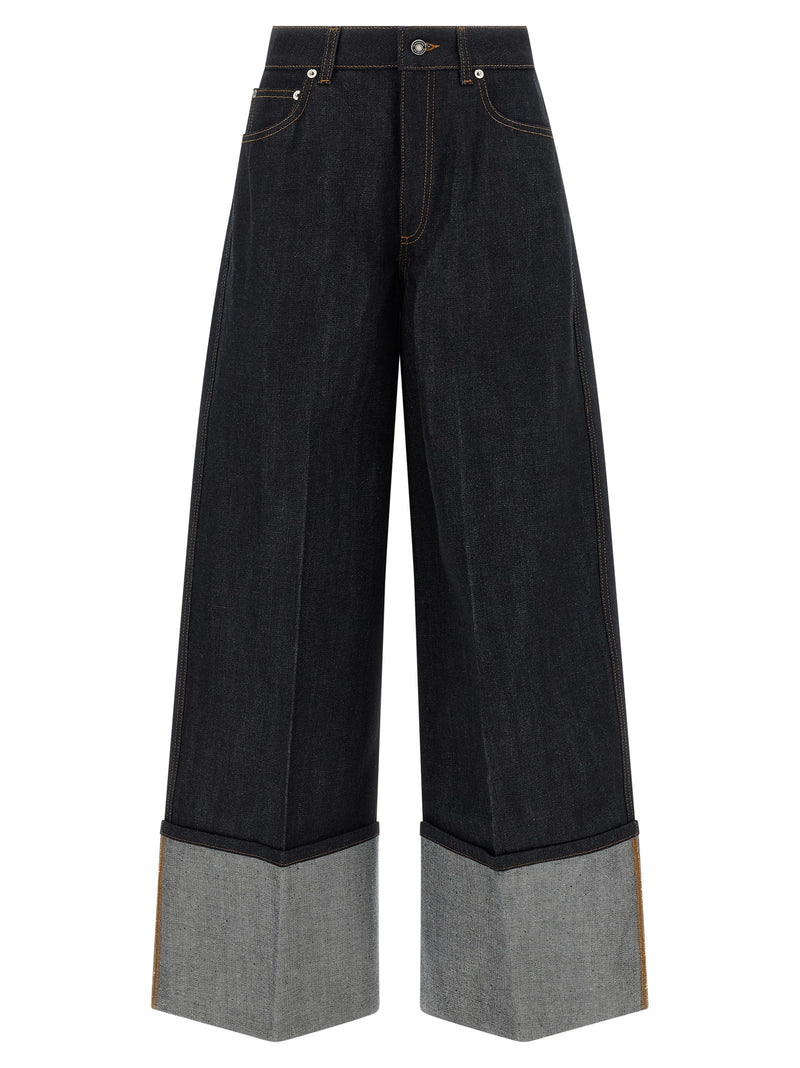 Turn up jeans