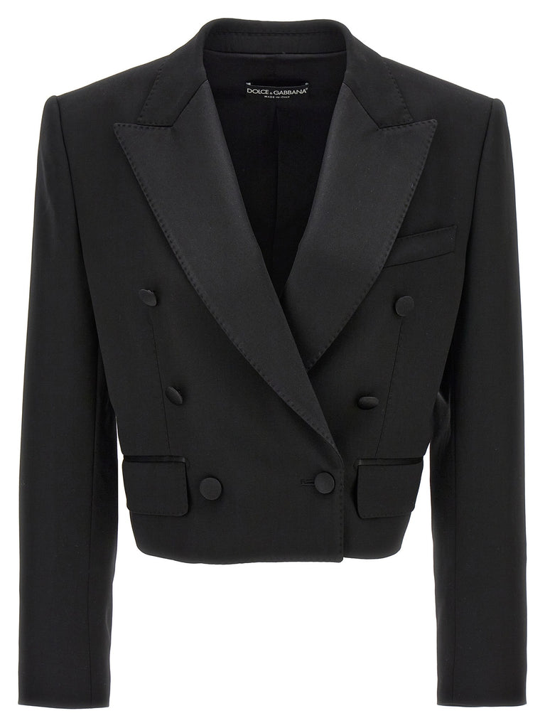 'Tuxedo' crop blazer