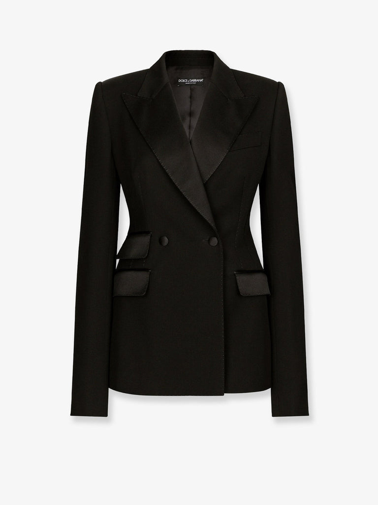 Tuxedo virgin wool and silk blazer