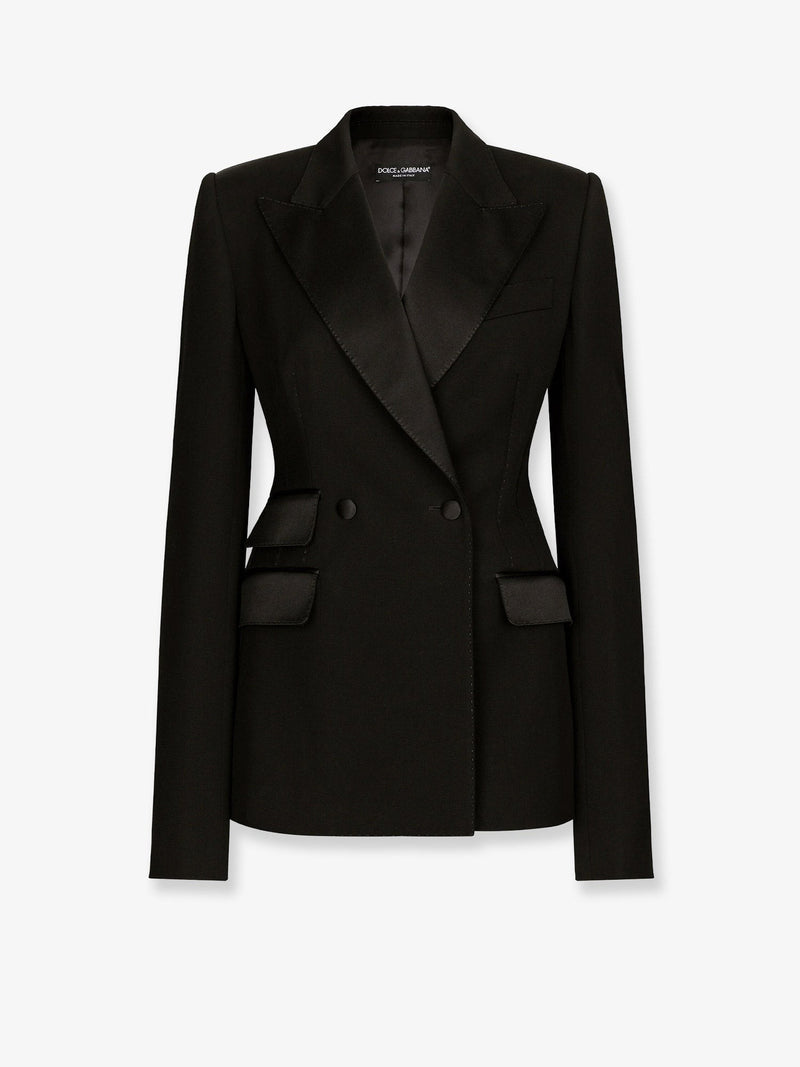 Tuxedo virgin wool and silk blazer