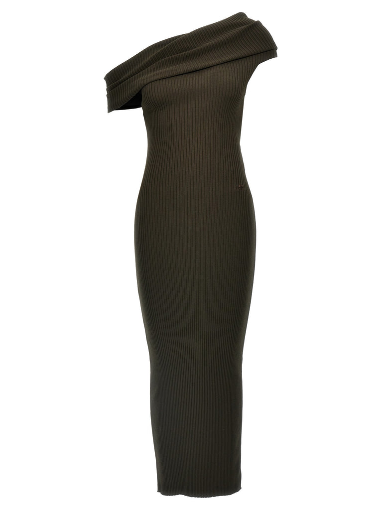 'Twist Rib Knit Long' dress