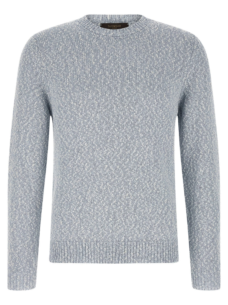 Two-tone yarn sweater