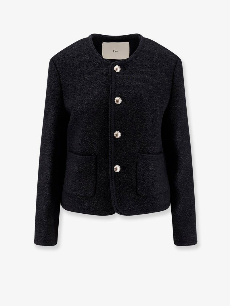 Unisex bouclé tweed blazer