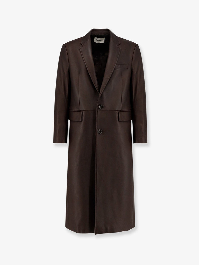 Unisex leather coat