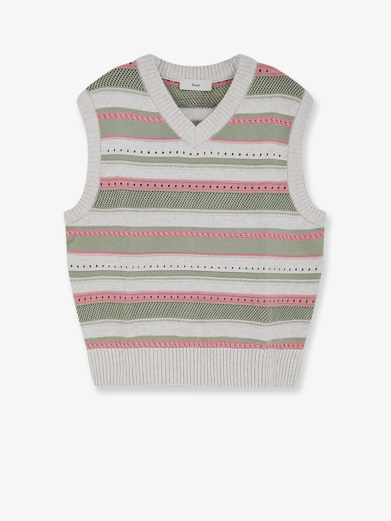 Unisex sleeveless cotton sweater