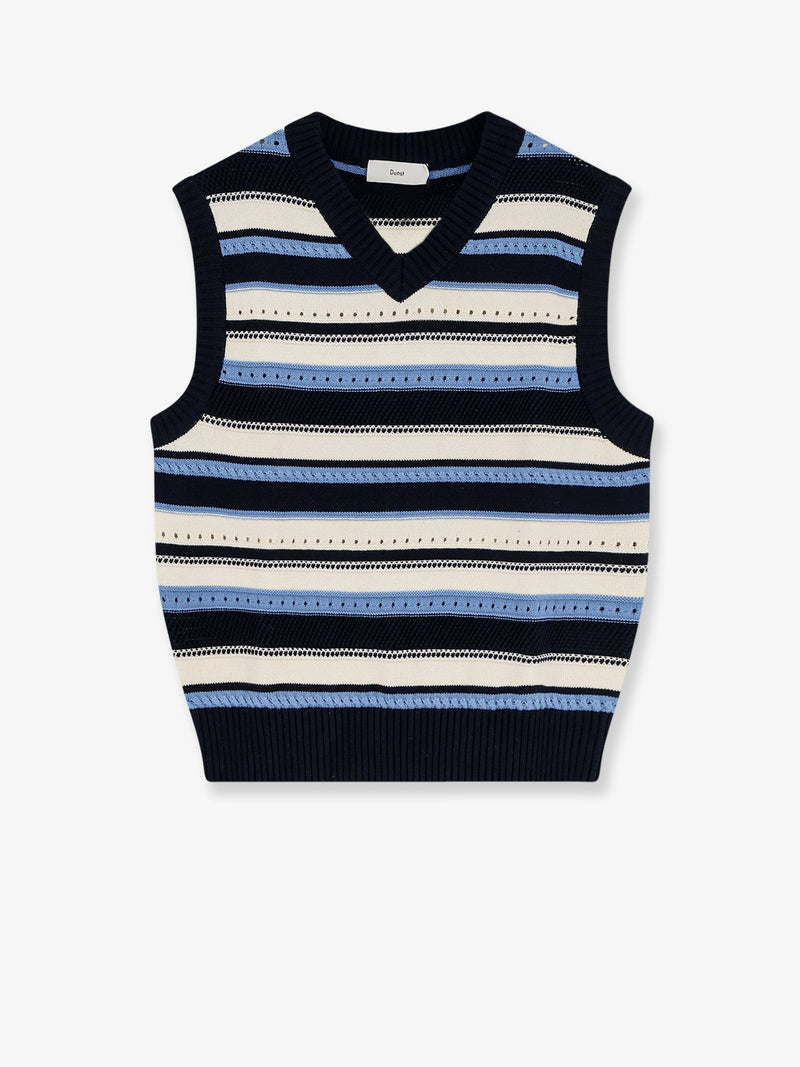 Unisex sleeveless cotton sweater